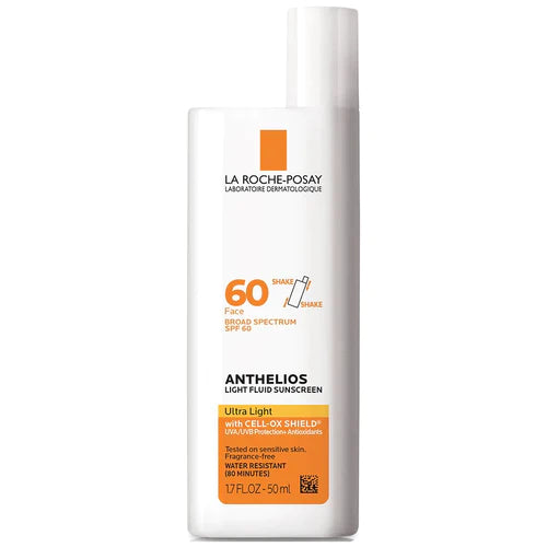 La Roche-Posay Face Sunscreen SPF 60, Ultra Light Fluid, 1.7 oz