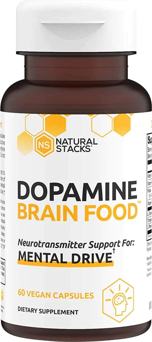 Natural Stacks - Dopamine Brain Food, 60 Vegan Capsules